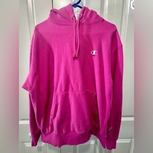 Champion Fuchsia Reverse Weave Hoodie